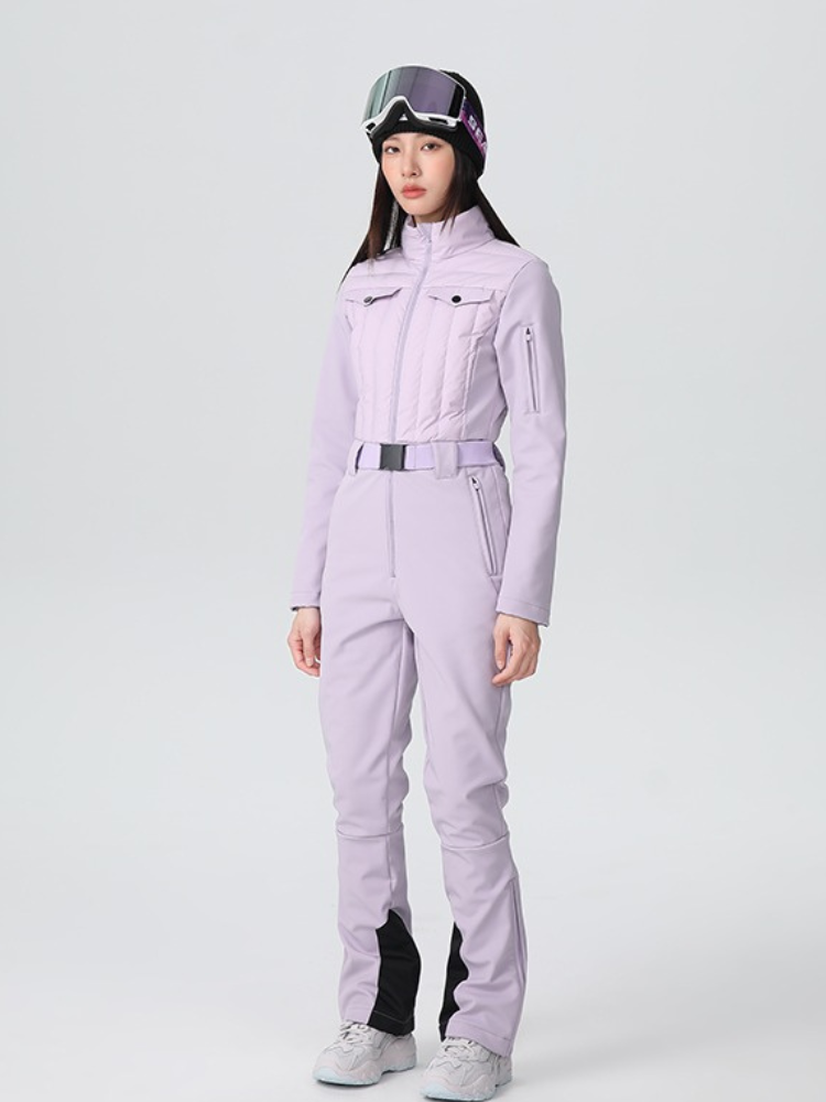 Luxe Insulated Slim-Fit Ski Jumpsuit - Women's | Searipe