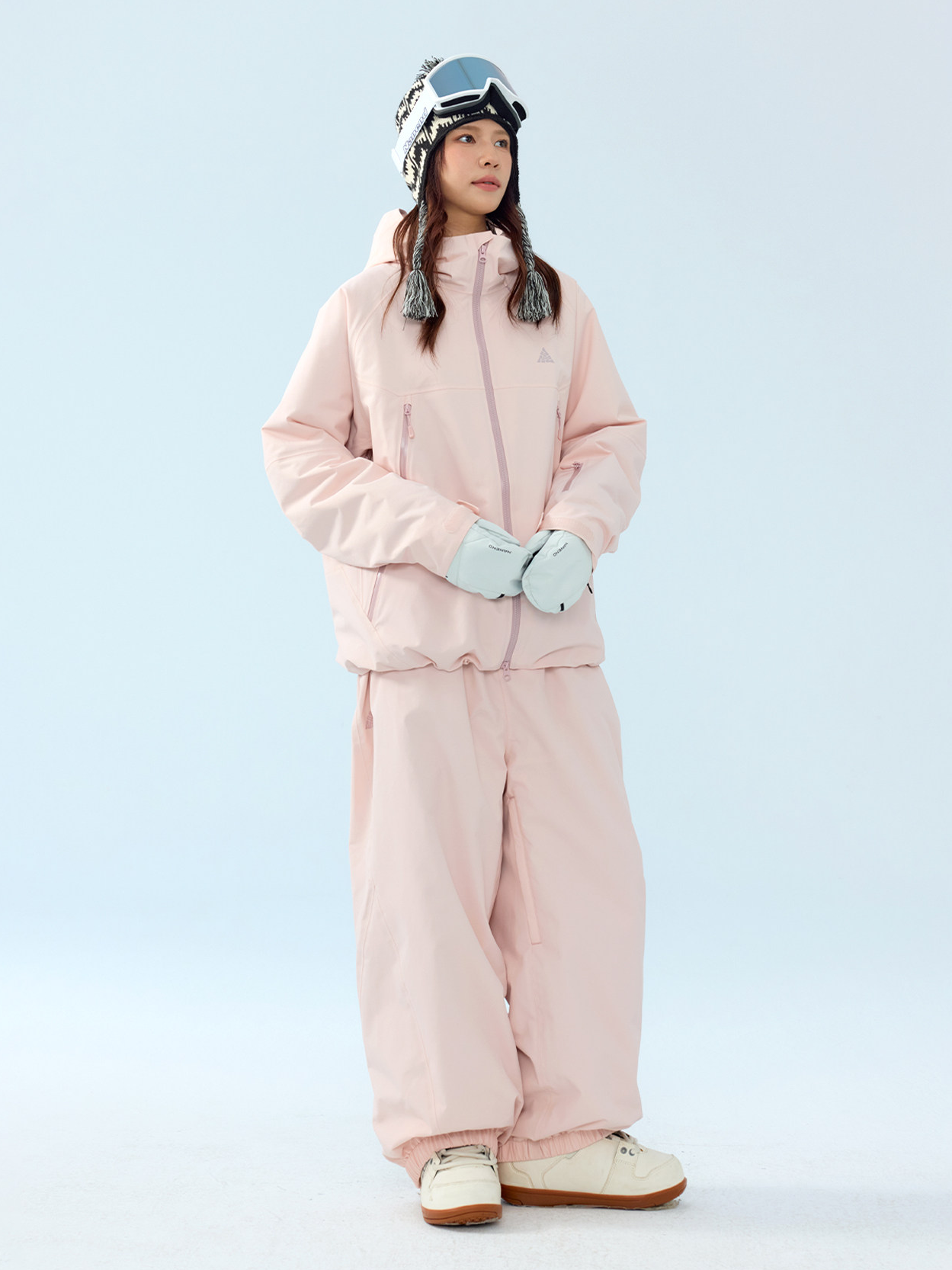3L Mirage Fleece-Lined Baggy Ski Pants – Unisex| NANEND