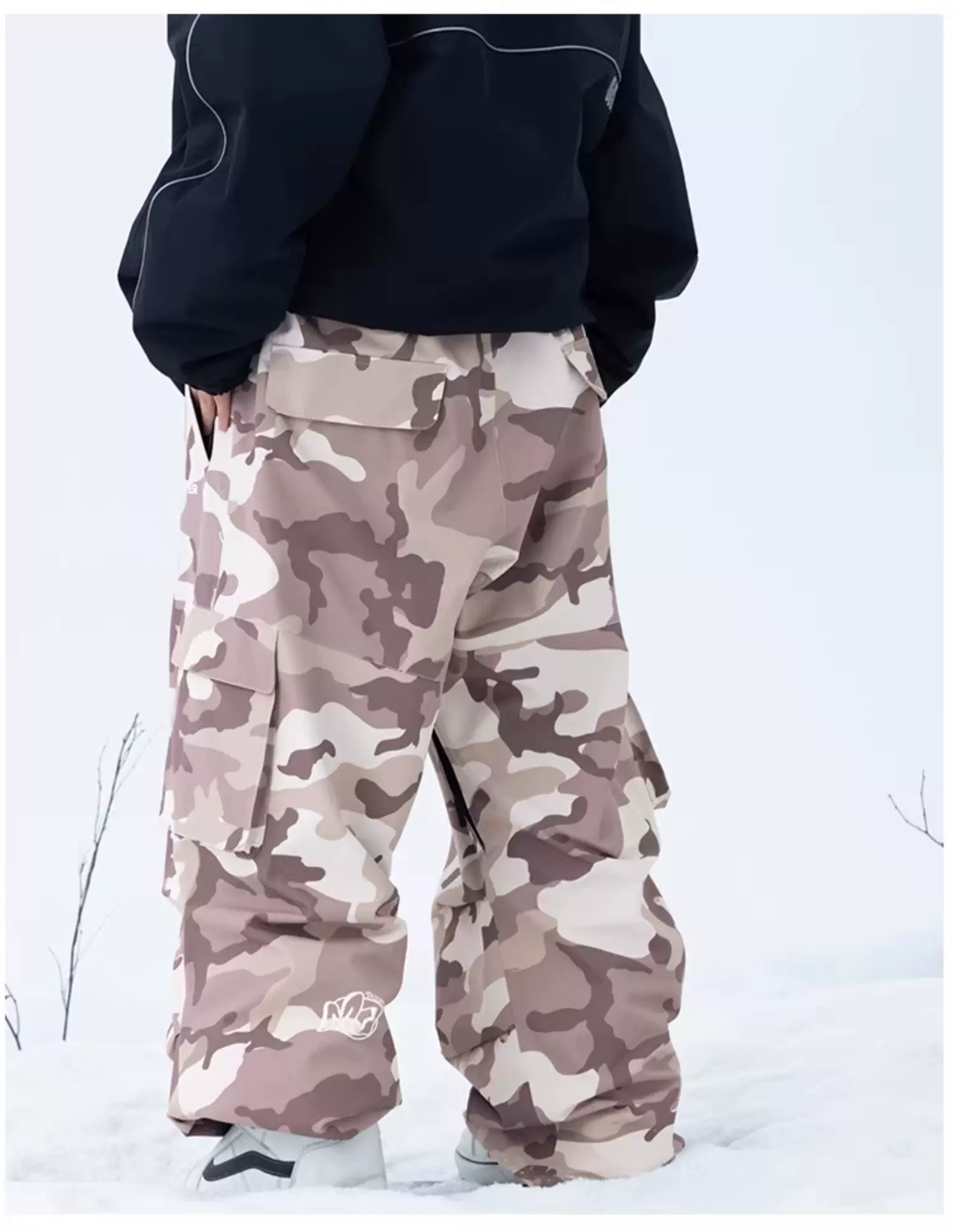 3L Camo Baggy Ski Pants – Unisex | Molocoster