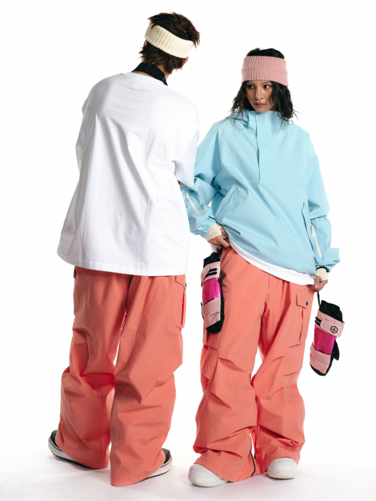 Coral Pink 20K/25K 2-Layer Cargo Snow Pants - Women's | LITAN