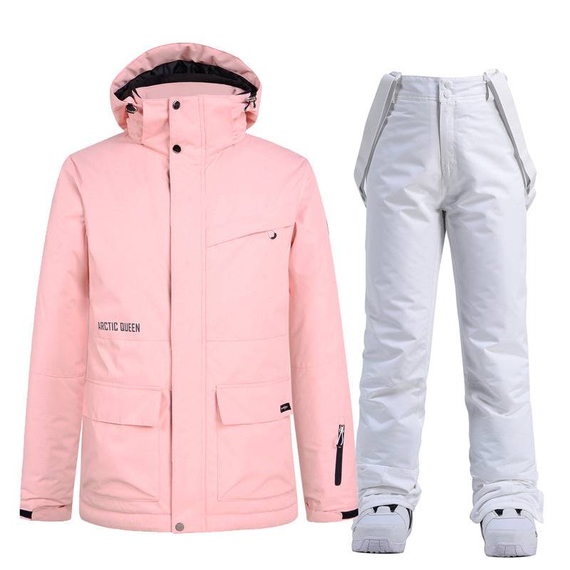 ARCTIC QUEEN Unisex Blizzard Pure Pink Ski Suit