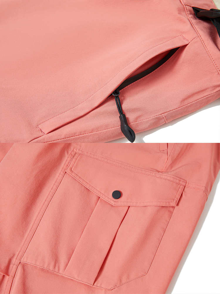 Coral Pink 20K/25K 2-Layer Cargo Snow Pants - Women's | LITAN