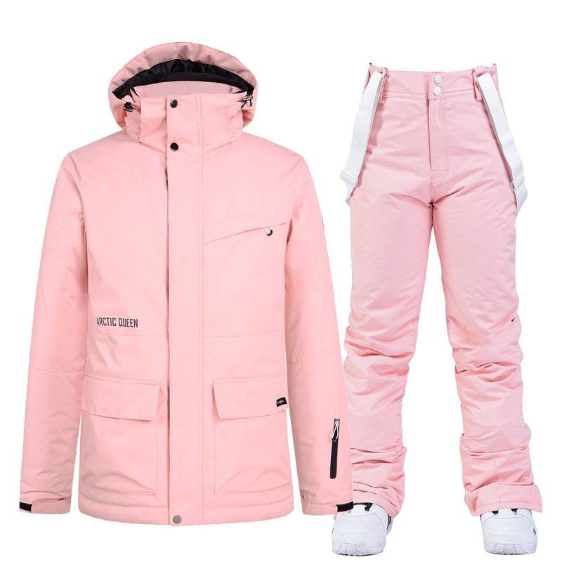 ARCTIC QUEEN Unisex Blizzard Pure Pink Ski Suit