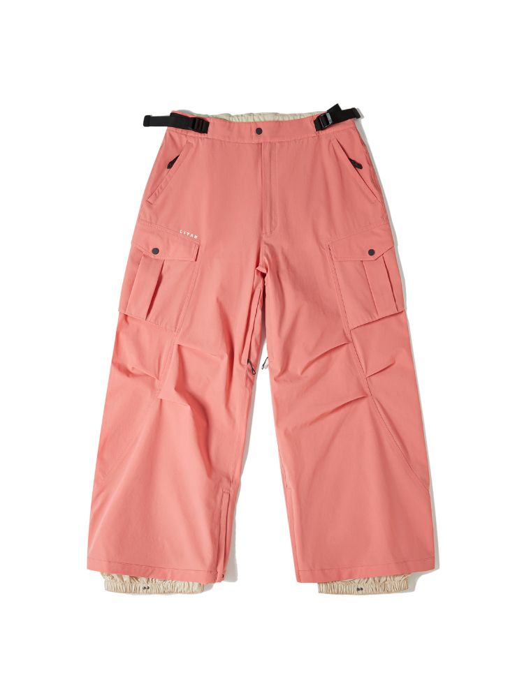 Coral Pink 20K/25K 2-Layer Cargo Snow Pants - Women's | LITAN