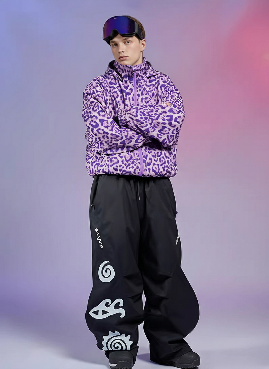 20K Leopard Print Snow Jacket – Unisex | Doorek