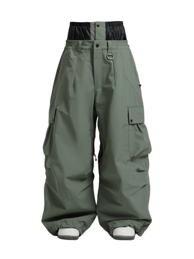 Baggy Loose Fit Cargo Snowboard Pants - Unisex | Gsou Snow