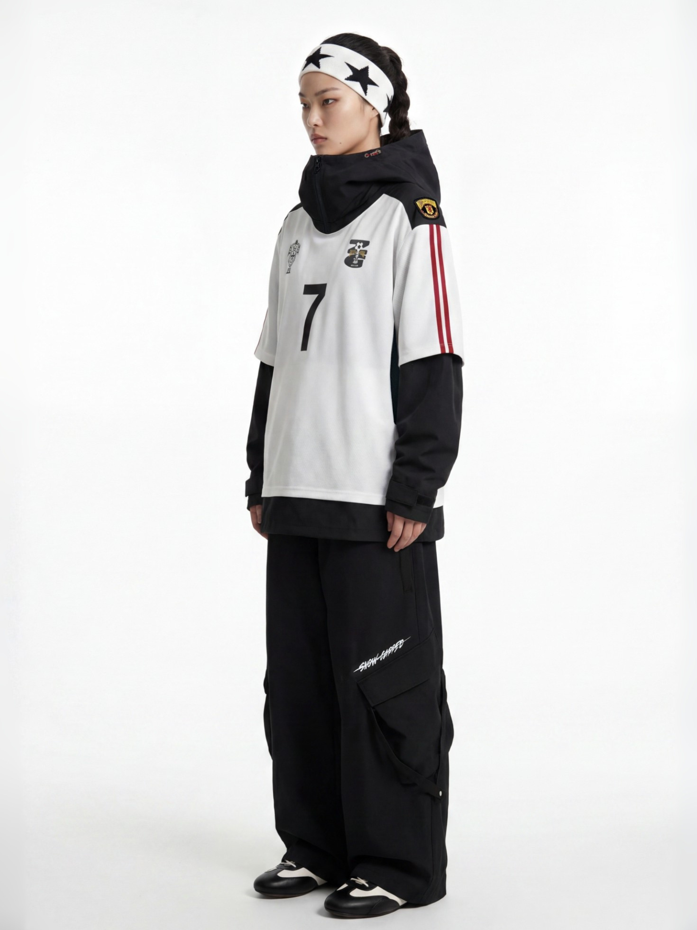 No.7 Street Goal Oversized Snow Hoodie – Unisex | BCG