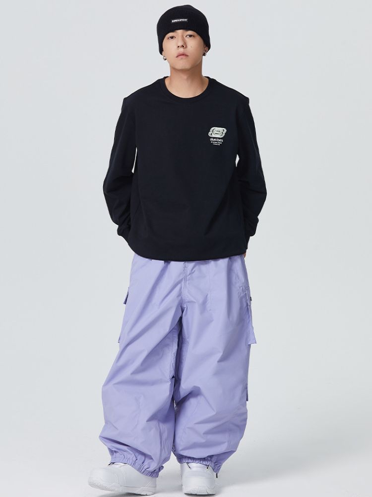3L Monochrome Baggy Cargo Pants - Unisex | Searipe