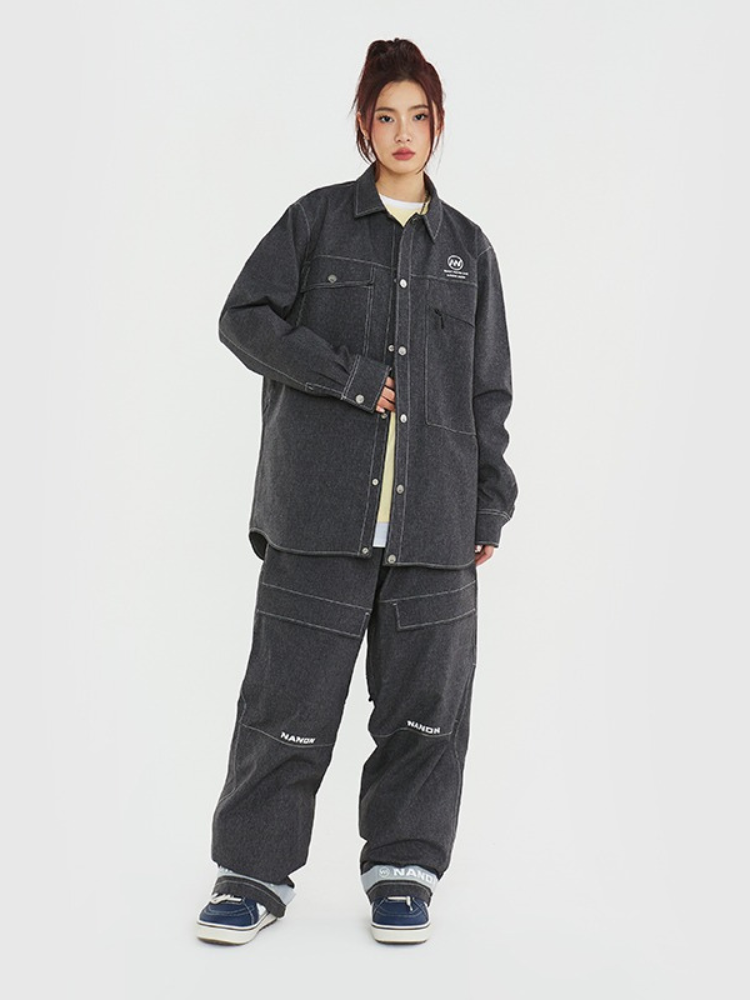 Denim-Tone 10K Baggy Snow Set – Unisex | NANDN