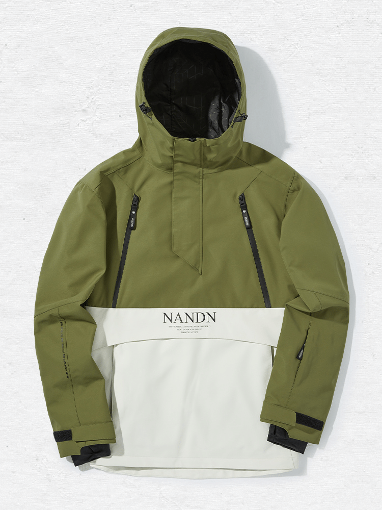 Insulated Colorblock Hooded Ski Jacket - Women's | NANDN