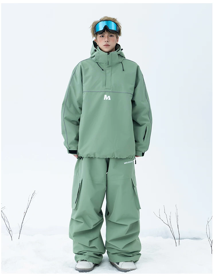 3L Camo Baggy Ski Pants – Unisex | Molocoster