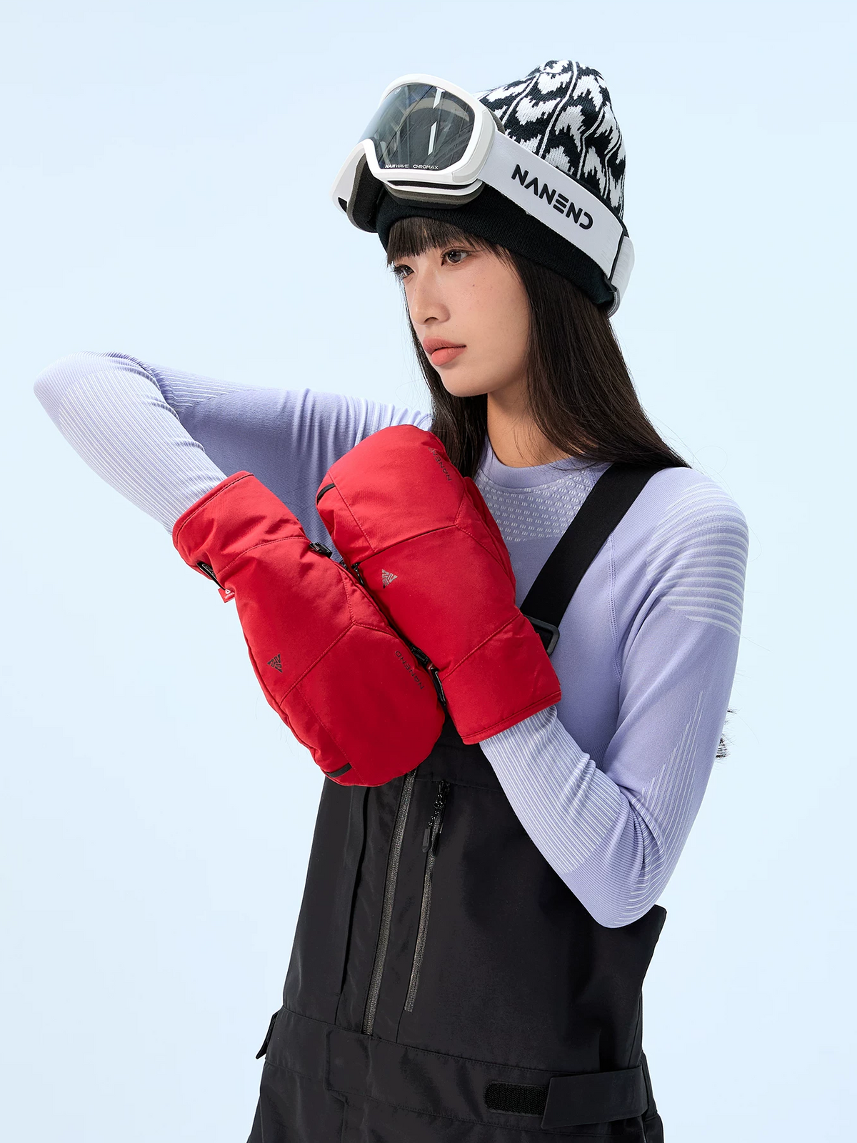 PrimaLoft Gold Hybrid Finger Ski Mittens – Unisex | NANEND
