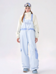 3L Striped Fleece Snow Bibs - Unisex| Molocoster