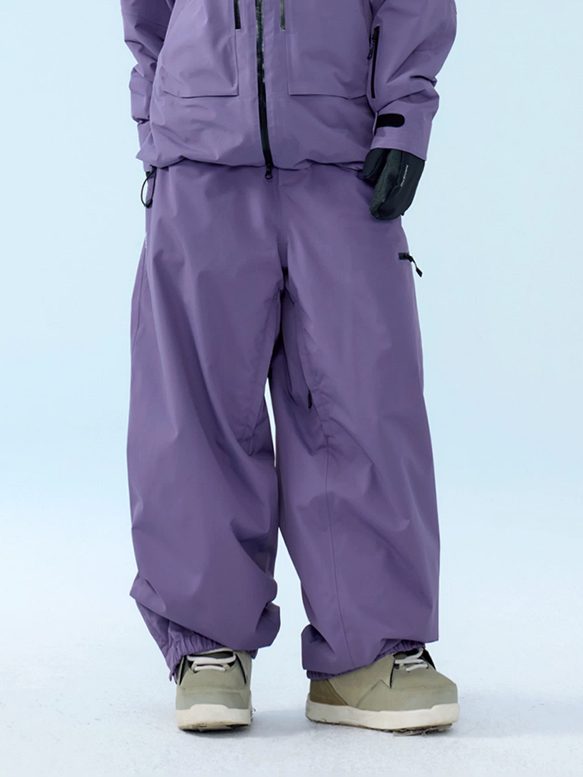 3L RECCO Fleece-Lined Baggy Ski Pants – Unisex | NANEND
