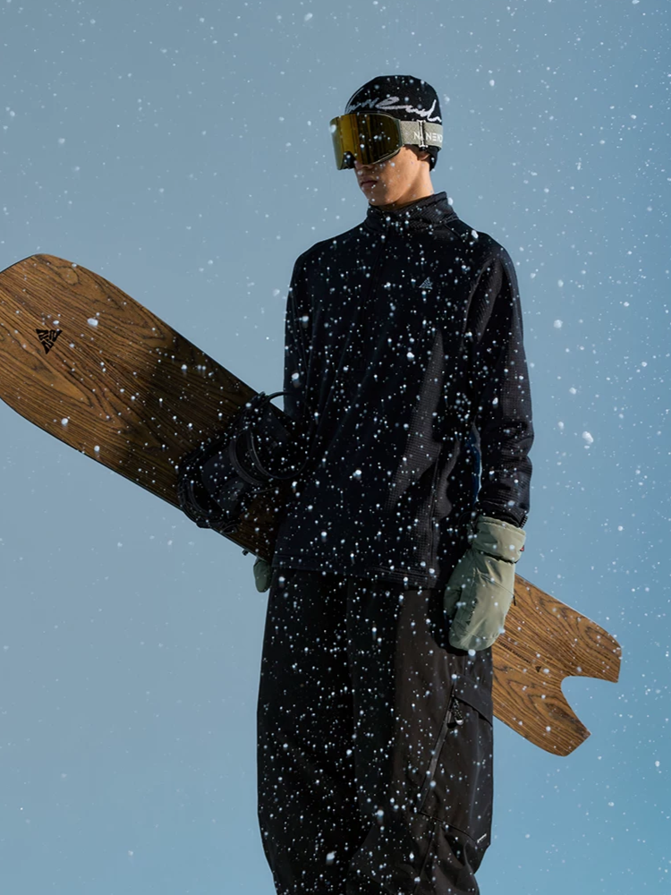 Grid Fleece Half-Zip Ski Mid Layer – Unisex | NANEND