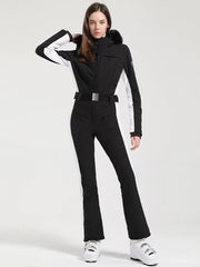 Faux-Fur Slim Ski Jumpsuit – Women's | Gsou Snow