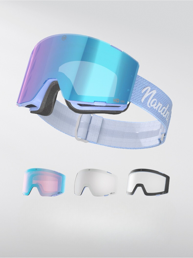 NANDN 3-Lens Magnetic Ski Goggles