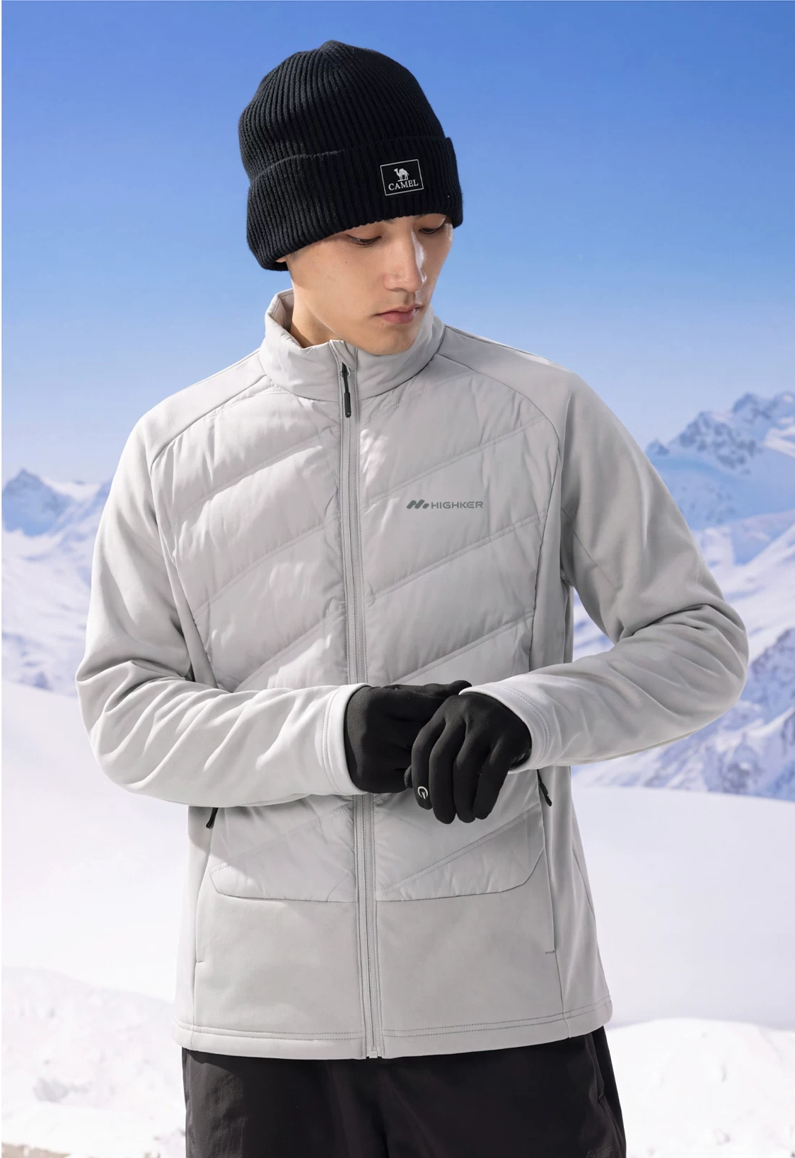 90% White Duck Down Hybrid Ski Mid Layer – Men's | High Experience