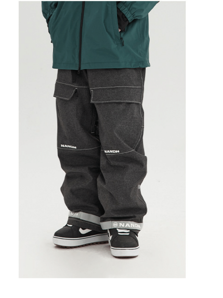 Denim-Look Baggy Snow Pants – Women's | NANDN