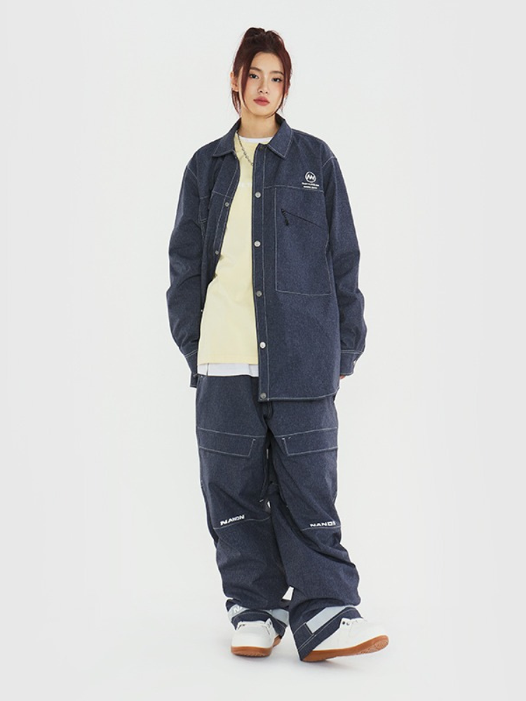 Denim-Tone 10K Baggy Snow Set – Unisex | NANDN