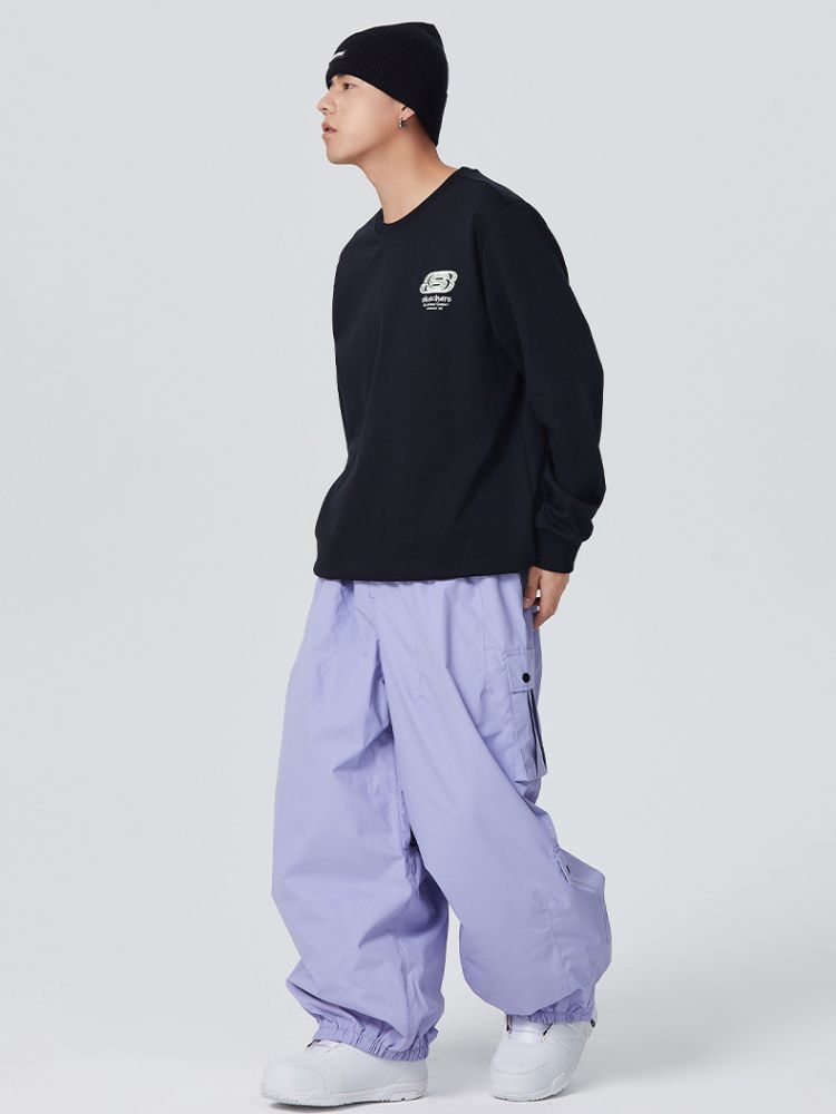 Searipe 3L Monochrome Baggy Cargo Pants - Women's