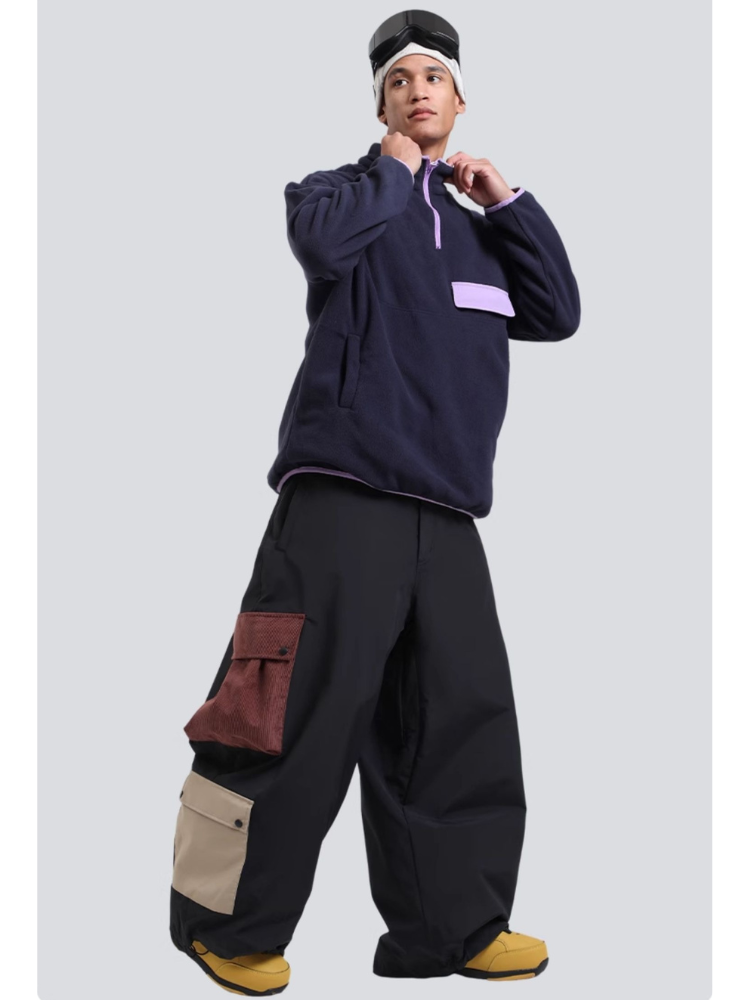 Color Block Double Cargo Snow Pants - Unisex | Gsou Snow