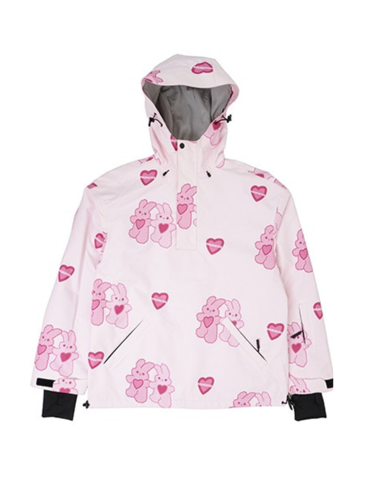 Molocoster Pink Rabbit Graphene Snow Suit – Unisex