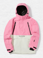 Insulated Colorblock Hooded Ski Jacket - Women's | NANDN