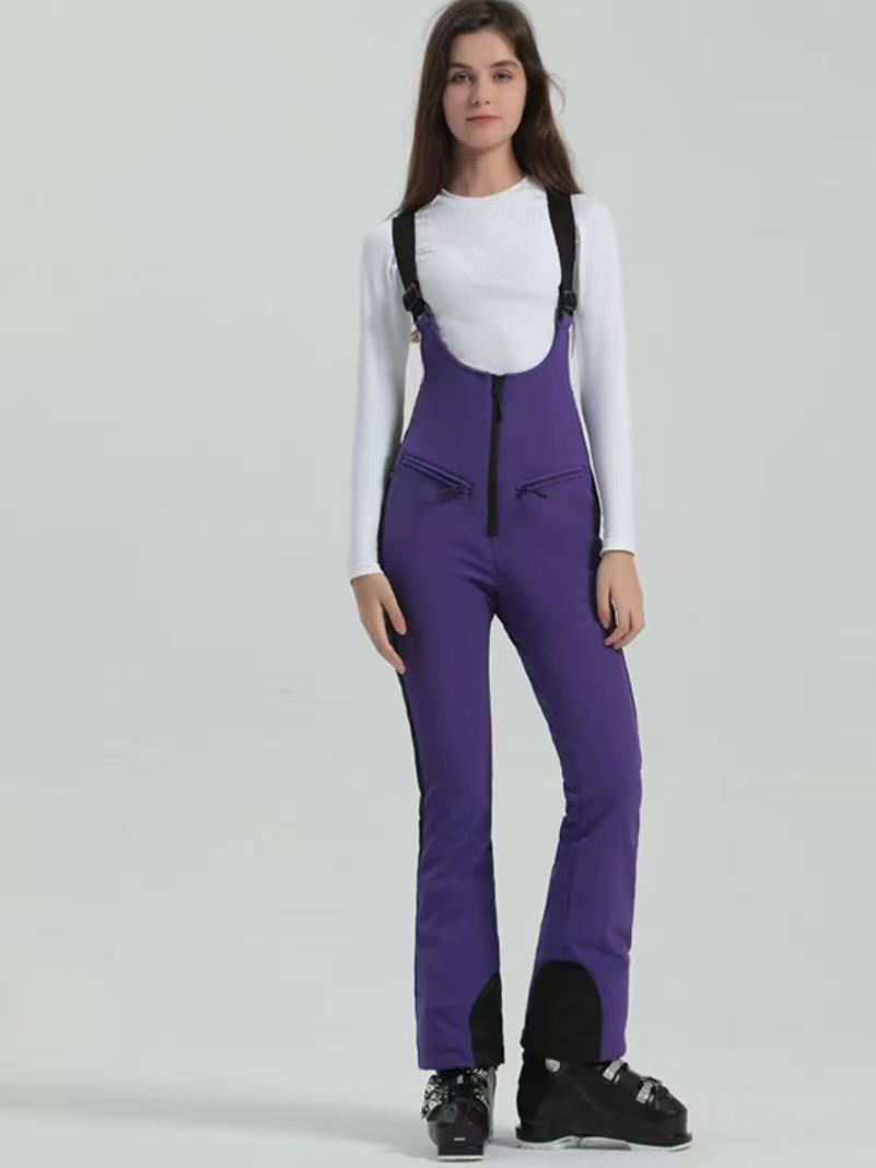 Trendy Slim Fit Snow Bibs - Women's | Gsou Snow