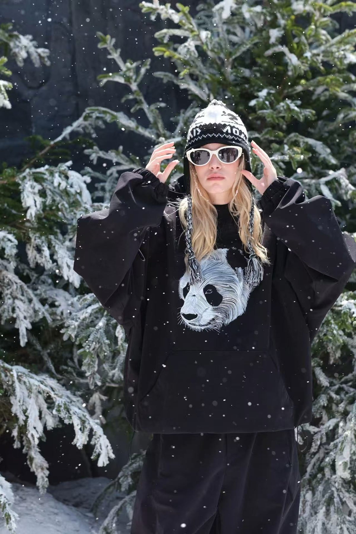 3L Animal Graphic Baggy Snow Anorak – Unisex | Hellystudio