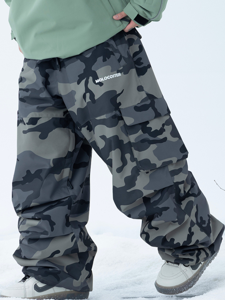 3L Camo Baggy Ski Pants – Unisex | Molocoster