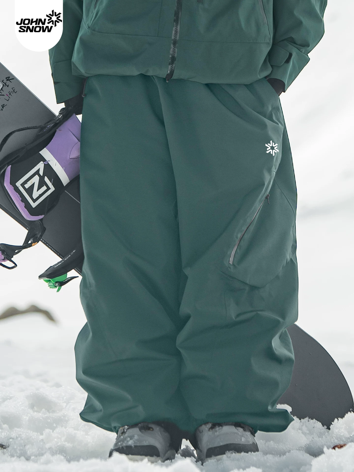 3L Ultra-Baggy Insulated Snowboard Pants – Unisex | John Snow