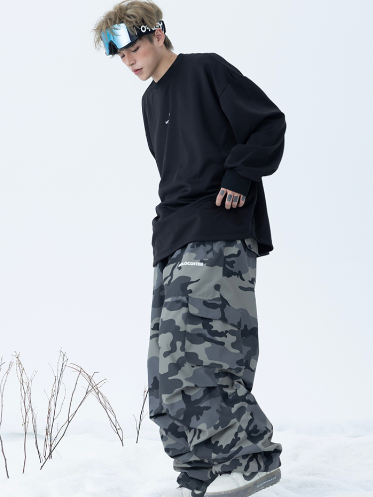3L Camo Baggy Ski Pants – Unisex | Molocoster
