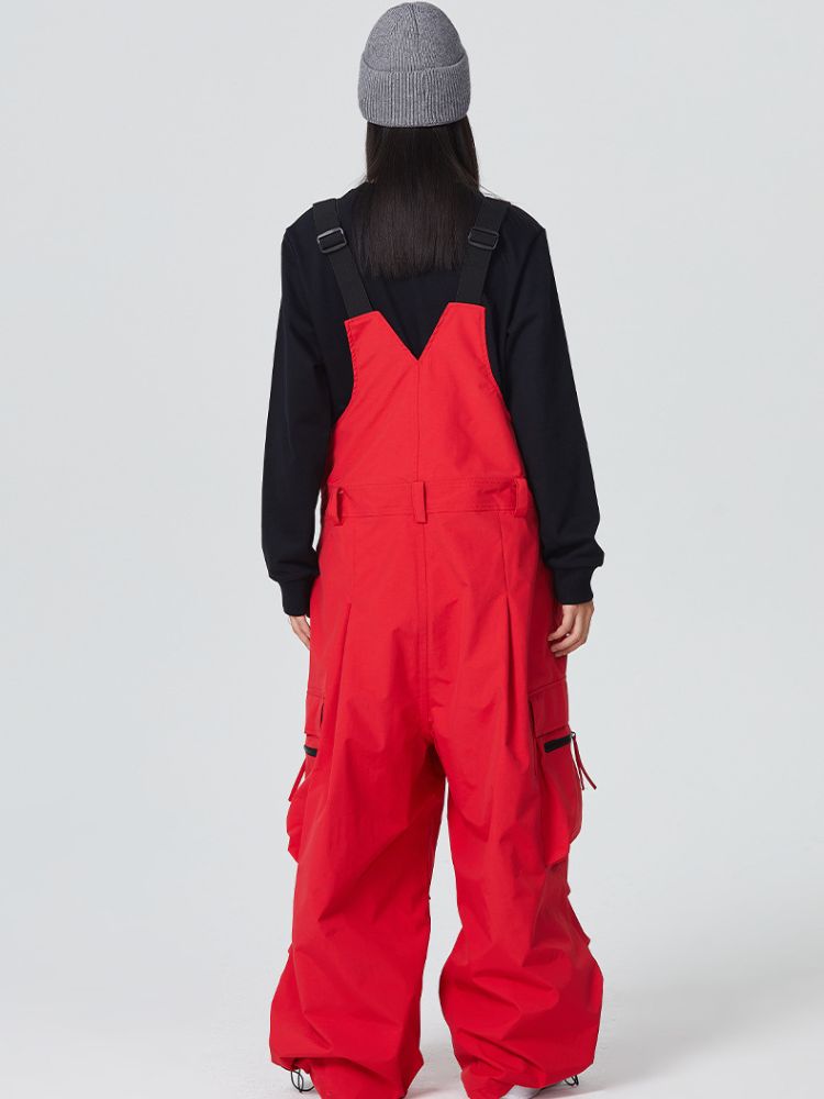 3L Side Release Buckle Belt Baggy Snow Bibs - Women's | Searipe