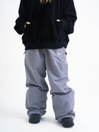 Grey Baggy Snow Pants - Women's | TRICKER