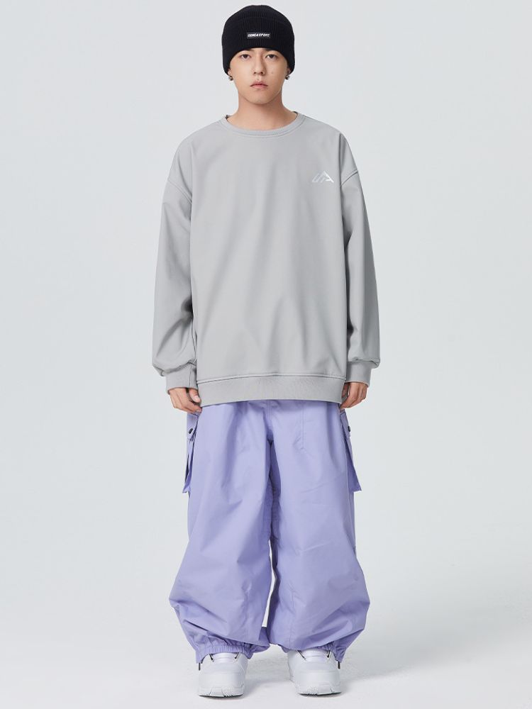 3L Monochrome Baggy Cargo Pants - Men's | Searipe