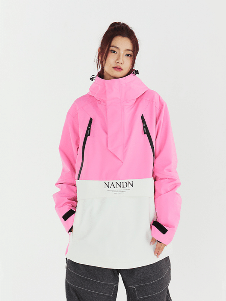 Insulated Colorblock Hooded Ski Jacket - Women's | NANDN