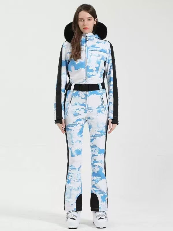 Classic Faux-Fur Ski Jumpsuit – Women's | Gsou Snow
