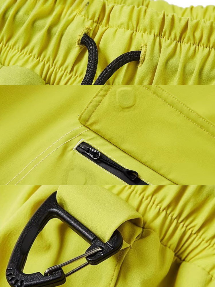 Bold Yellow 20K/25K Double-Layer Baggy Cargo Pants - Unisex | LITAN