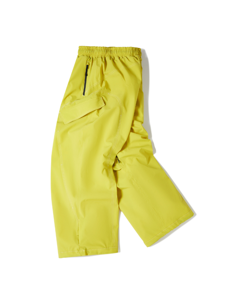 Bold Yellow 20K/25K Double-Layer Baggy Cargo Pants - Unisex | LITAN