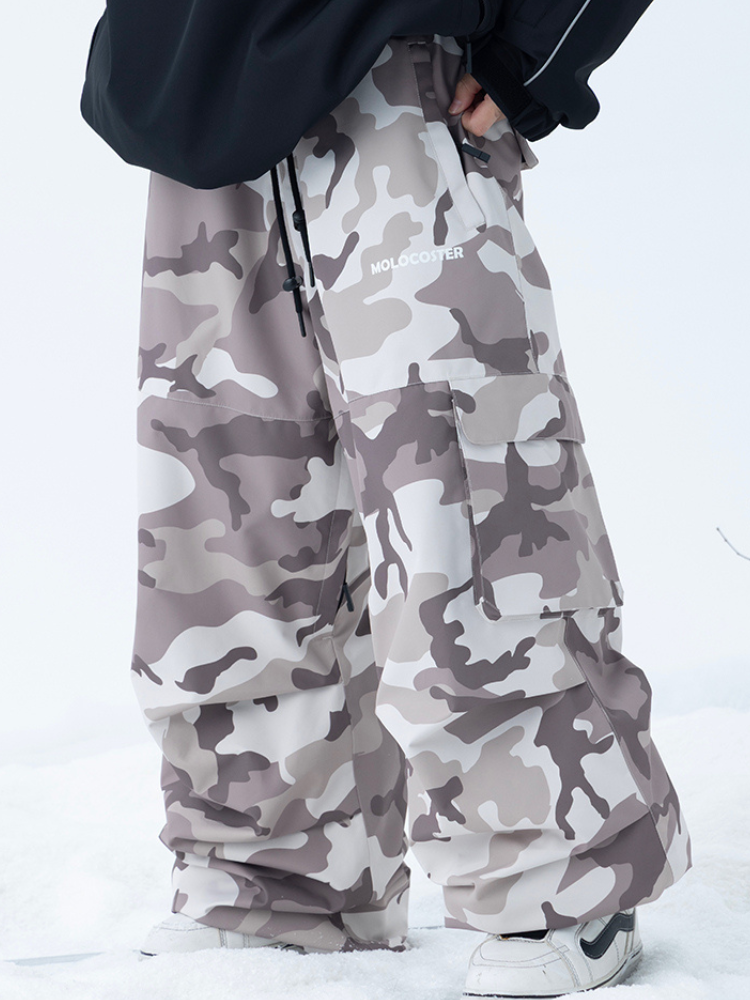 3L Camo Baggy Ski Pants – Unisex | Molocoster