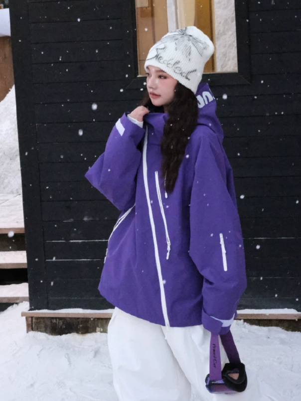 3L Aurora Asymmetric Zip Ski Jacket – Unisex | Hellystudio