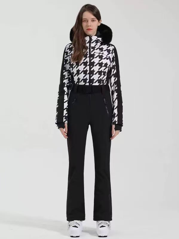 Classic Faux-Fur Ski Jumpsuit – Women's | Gsou Snow