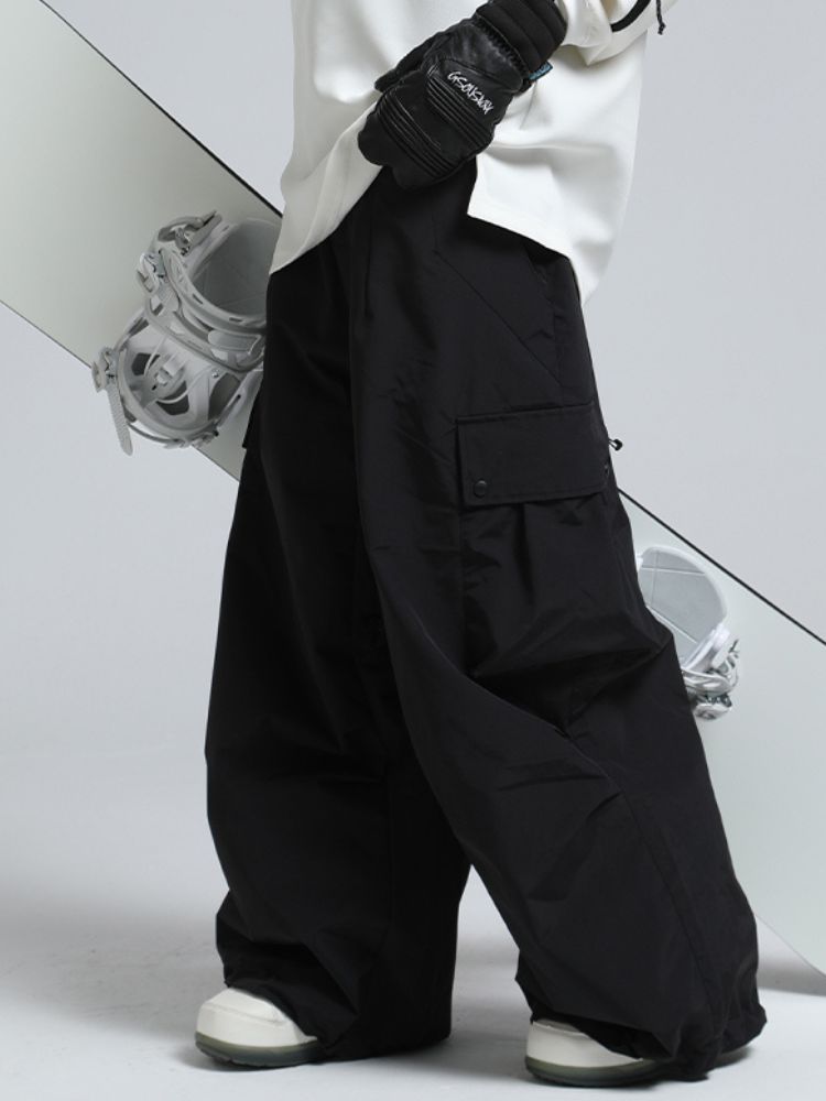 Baggy Loose Fit Cargo Snowboard Pants - Unisex | Gsou Snow
