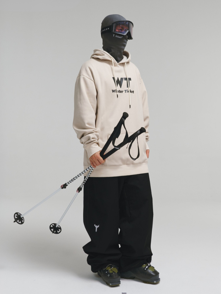 Freeride Baggy Fleece Ski Hoodie – Unisex | Winter Ticket