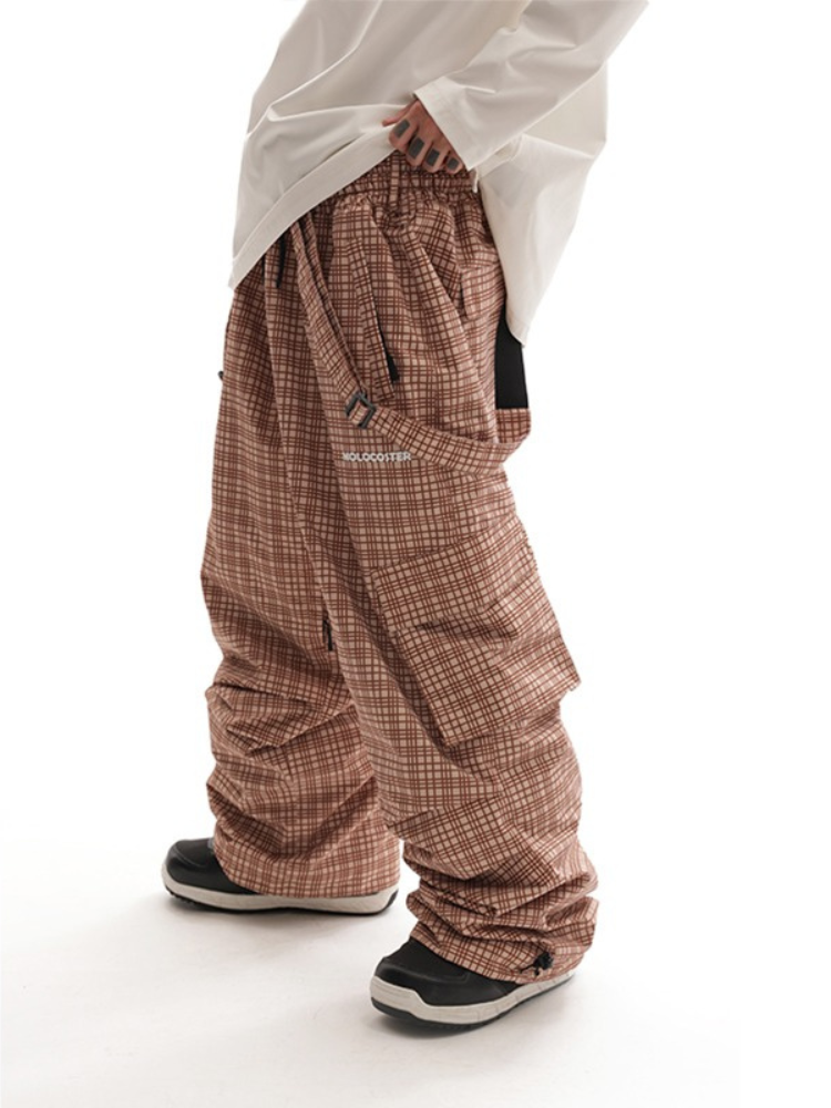 Molocoster Checkered Insulated Snow Pants – Unisex