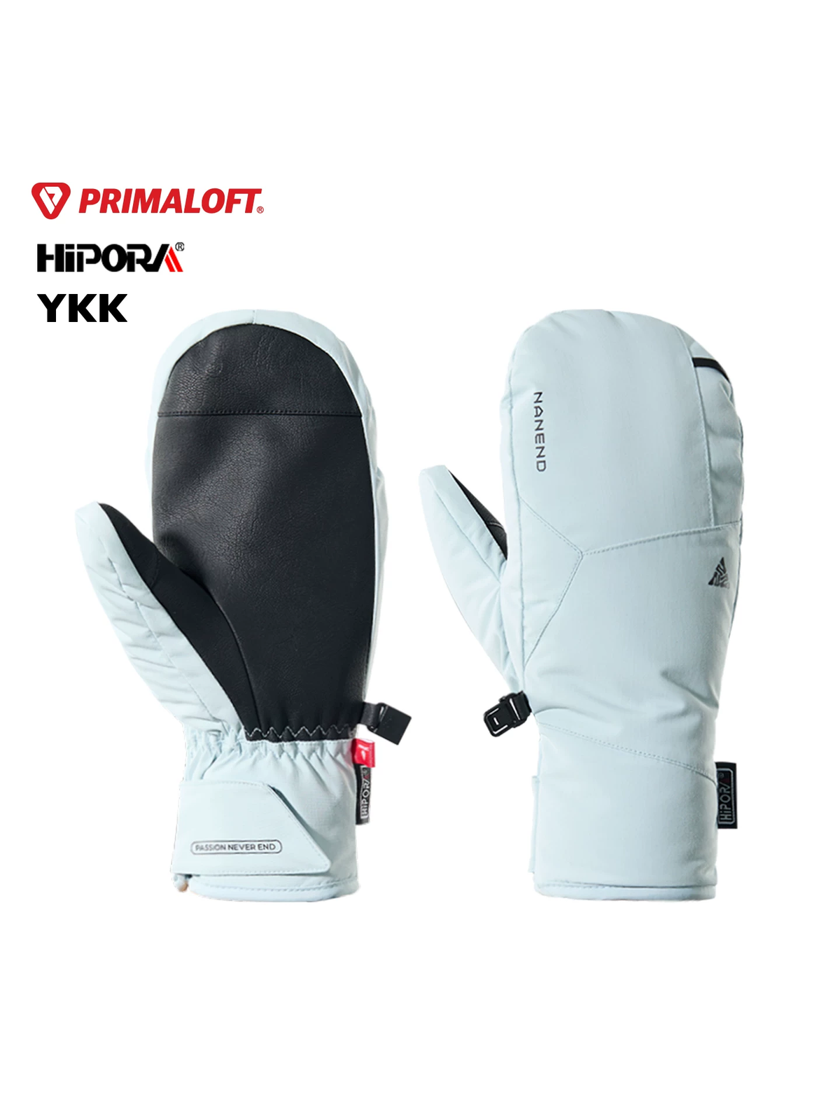 PrimaLoft Gold Hybrid Finger Ski Mittens – Unisex | NANEND