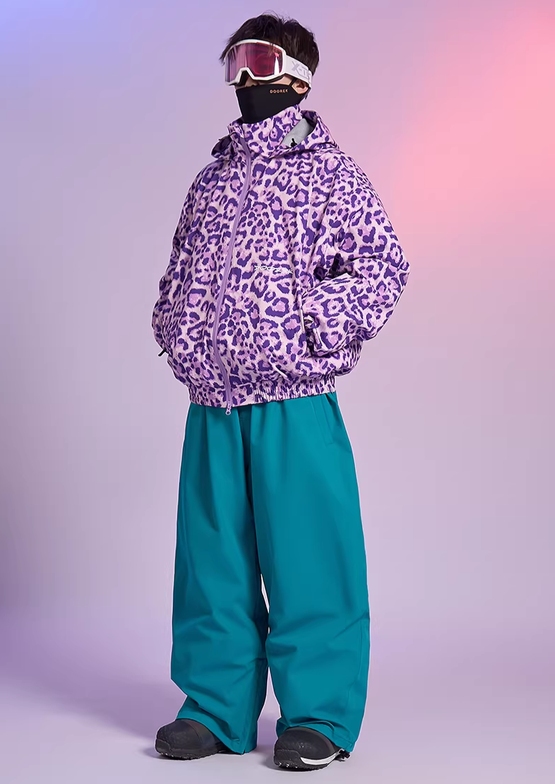20K Leopard Print Snow Jacket – Unisex | Doorek