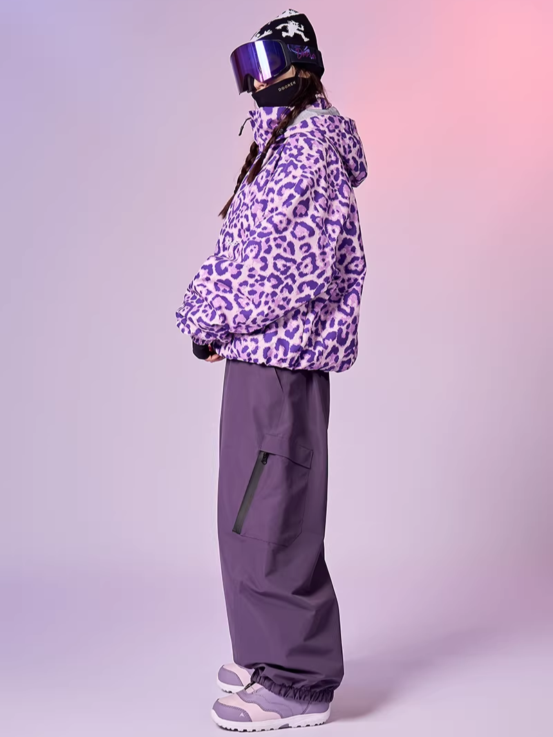 20K Leopard Print Snow Jacket – Unisex | Doorek