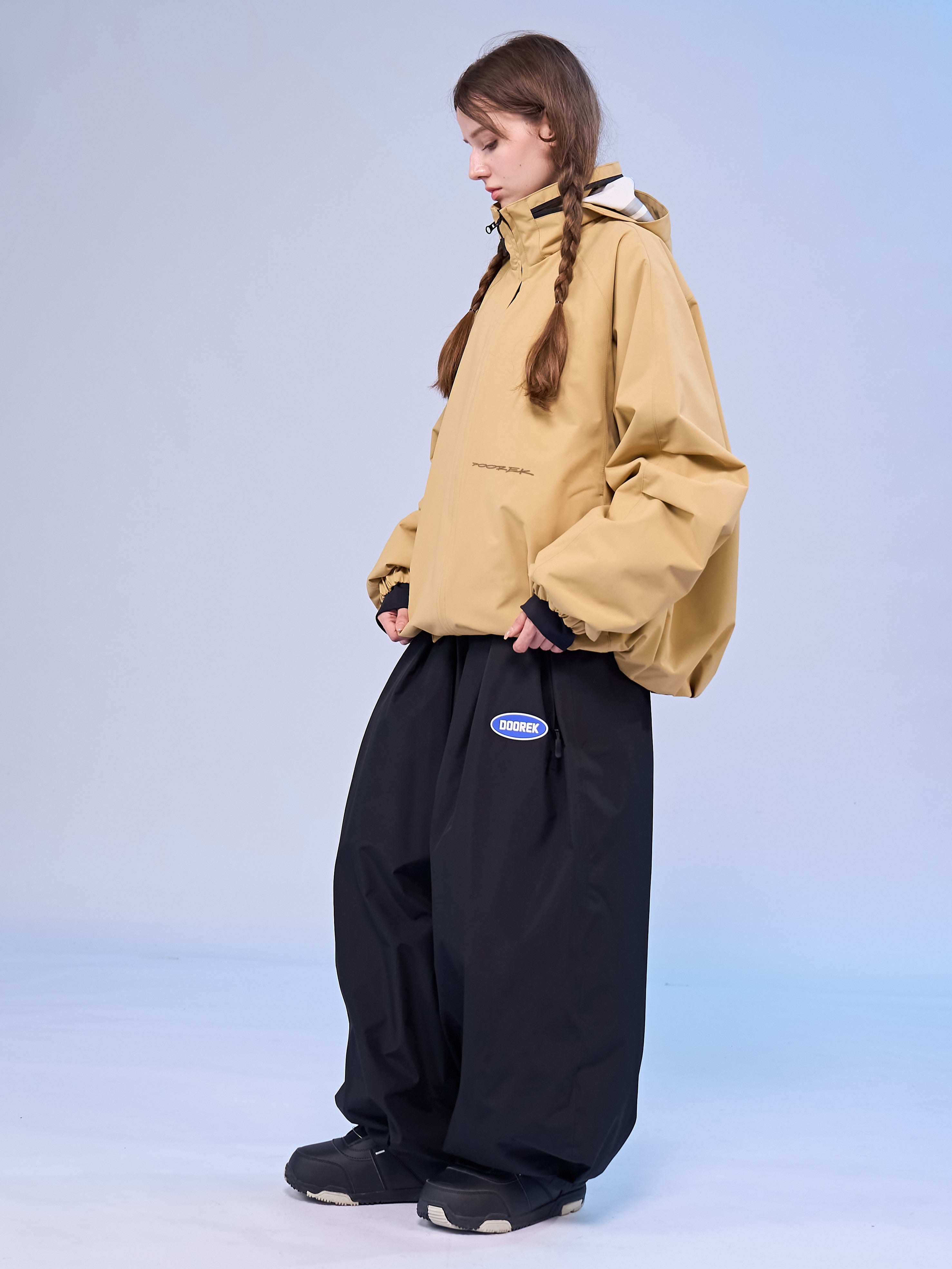 3L Stowable Hood Baggy Snow Jacket – Unisex | Doorek